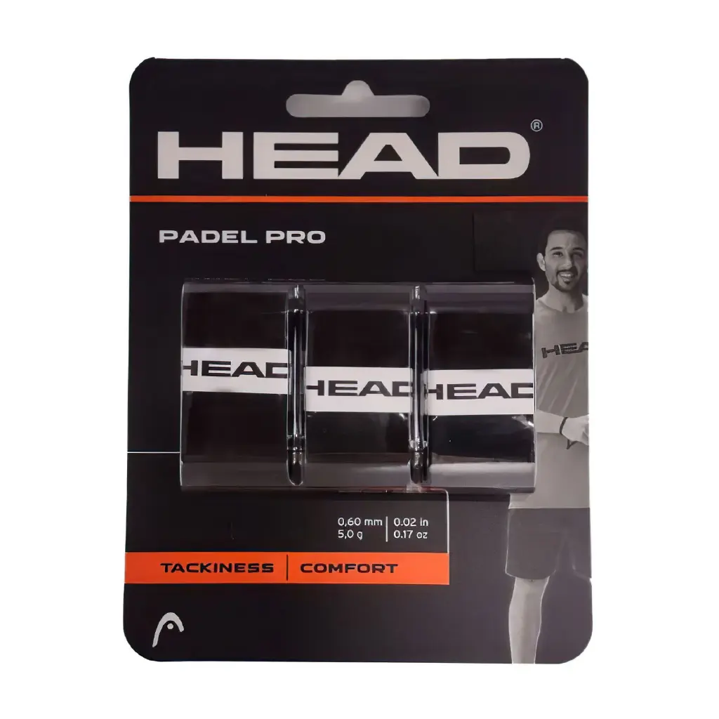 Head Padel Pro Overgrip X3 -  Black