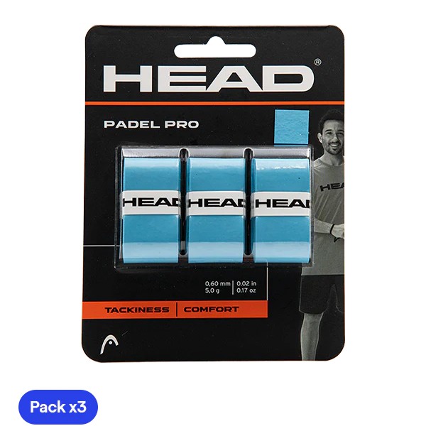 Head Padel Pro Overgrip X3 -  Blue