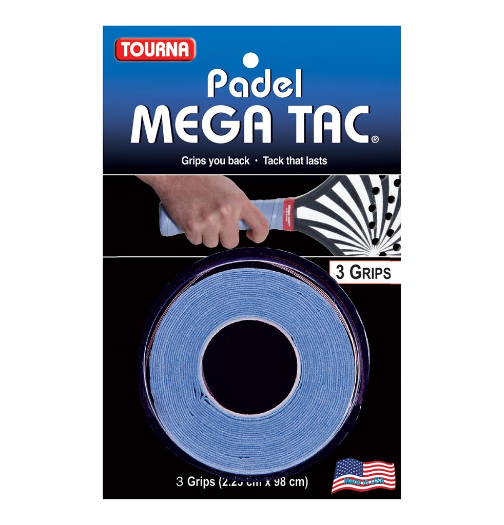 Tourna Padel Megatac 3 Grip Roll - Blue