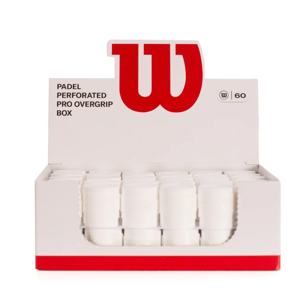 Wilson Feel Pro Padel Box Perforated 60 Units - White