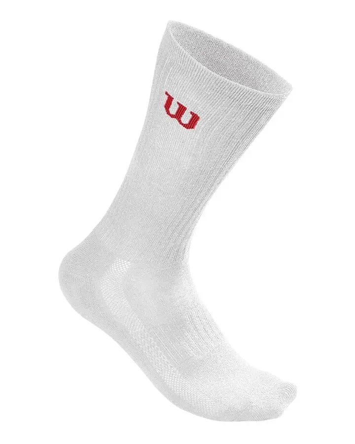 Wilson Crew White Socks - 3 Pack