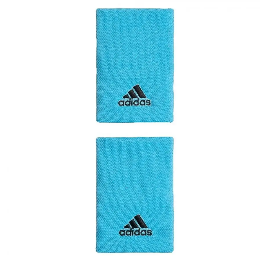 Wristbands Adidas L Bright Cyan Black 