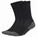 Adidas Essentials Cushioned Crew Socks Black Gray - 3 Pairs 
